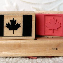 Canadian Flag Rubber Stamp Canadian Flag Rubber Stamp