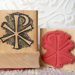 Christ Monogram Rubber Stamp Christ Monogram Rubber Stamp