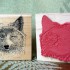 Coyote Rubber Stamp
