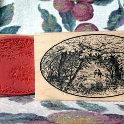 Love Birds Rubber Stamp Love Birds Rubber Stamp
