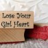 Little Girl Heart Rubber Stamp
