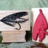 Fishing Fly Rubber Stamp