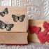 Three Butterflies Rubber Stamp