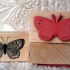 Small Butterfly Rubber Stamp