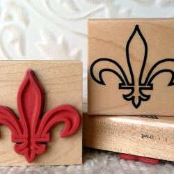 Fleur de lis Rubber Stamp Fleur de lis Rubber Stamp