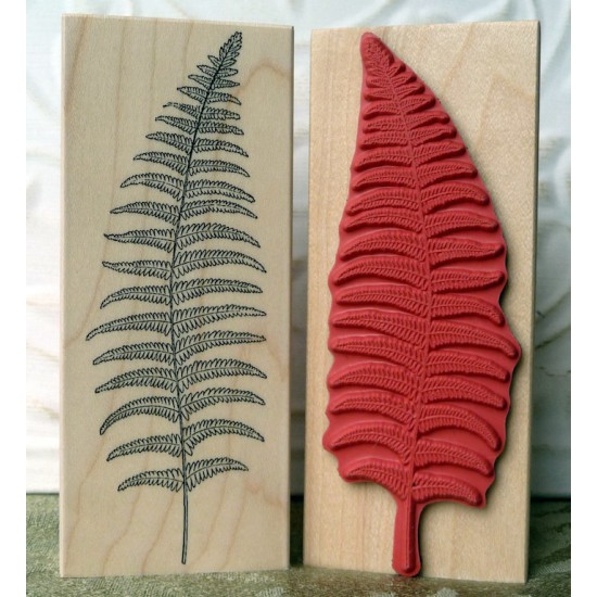 Fern Leaf Rubber Stamp