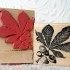 Horse Chestnut Leaf Rubber Stamp