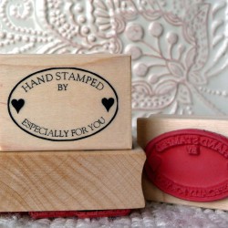 Hand Stamped Especially For You Rubber Stamp