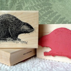 Beaver Rubber Stamp