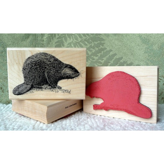 Beaver Rubber Stamp