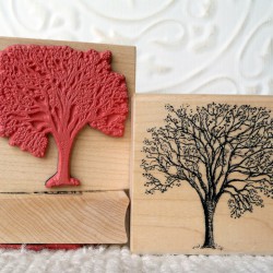 Cherry Tree Rubber Stamp
