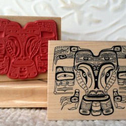 Raven Rubber Stamp