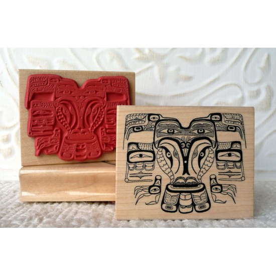 Raven Rubber Stamp