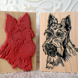 Scotty Dog Rubber Stamp