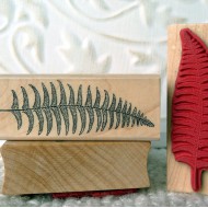 Small Fern Leaf Rubber Stamp