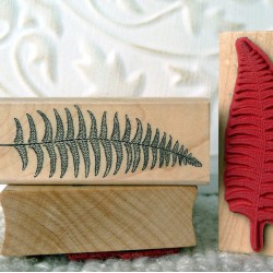 Small Fern Leaf Rubber Stamp
