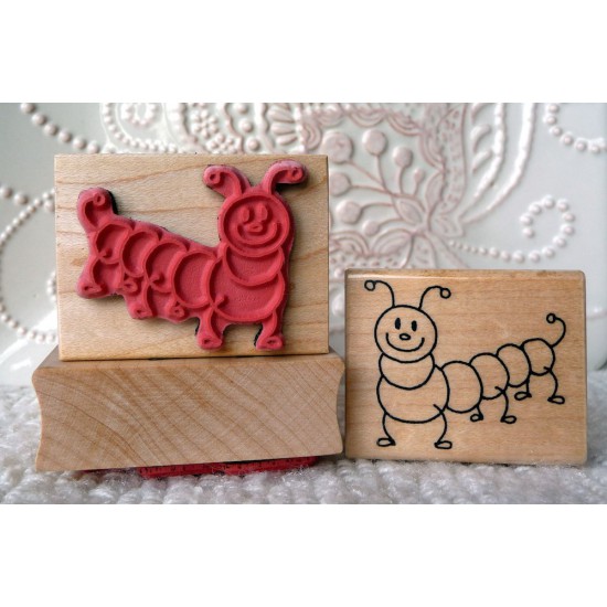 Caterpillar Kids Rubber Stamp