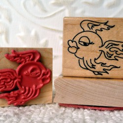 Goldfish Rubber Stamp