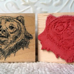 Bear Rubber Stamp