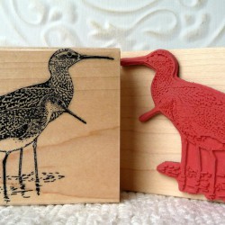 Sandpiper Bird Rubber Stamp