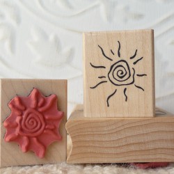 Hot Sun Rubber Stamp