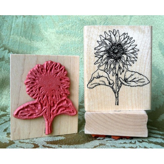 Sunflower Rubber Stamp