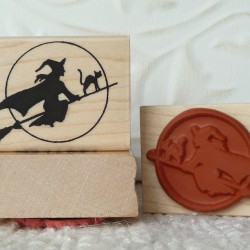 Witch Rubber Stamp