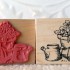 Flower Pots Rubber Stamp