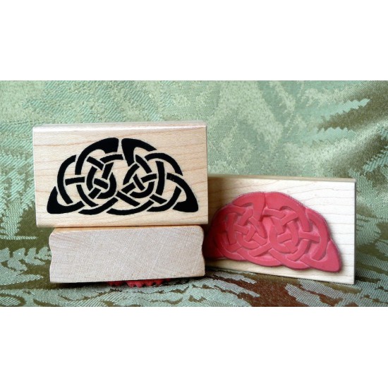 Celtic Half Circle Rubber Stamp