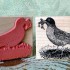 Robin Bird Rubber Stamp
