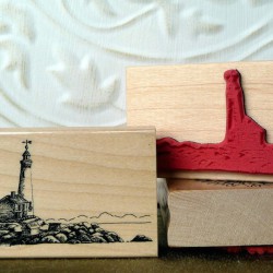 Fisgard Lighthouse Rubber Stamp