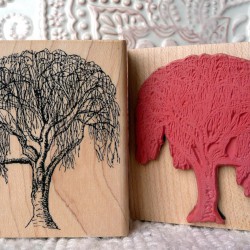 Birch Tree Rubber Stamp