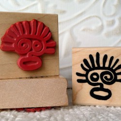 Petroglyph Rubber Stamp