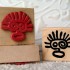 Petroglyph Rubber Stamp