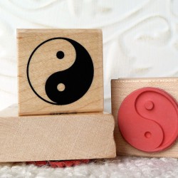Yin Yang Rubber Stamp