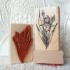 Iris Flower Rubber Stamp