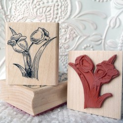 Tulips Rubber Stamp