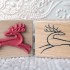 Stylized Reindeer Rubber Stamp
