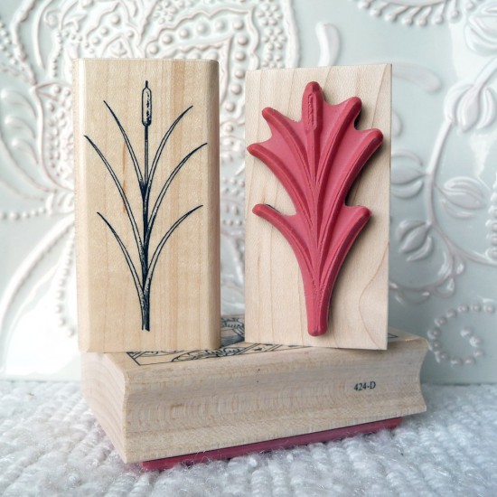 Bullrush Rubber Stamp