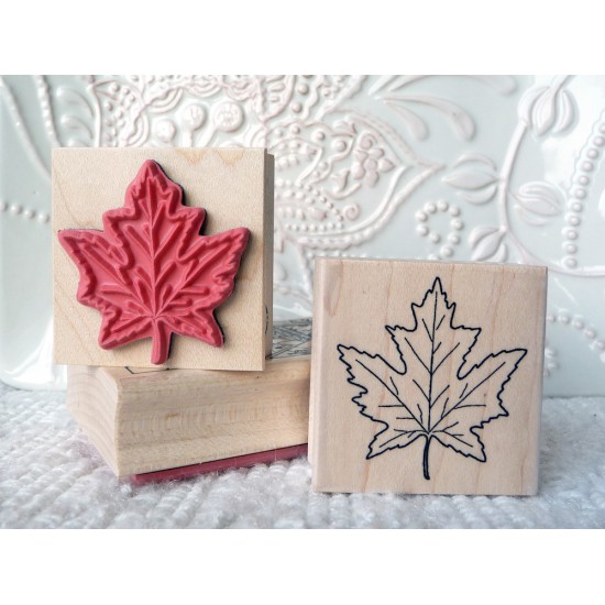 Maple Leaf Rubber Stamp