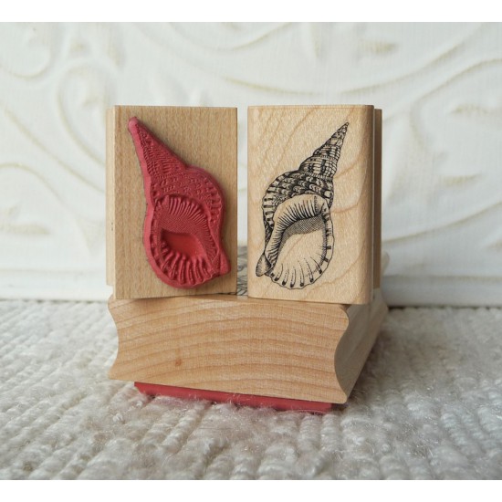 Small Shell Rubber Stamp