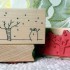 Snowman Scene Rubber Stamp