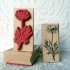 Poppy Flower Rubber Stamp