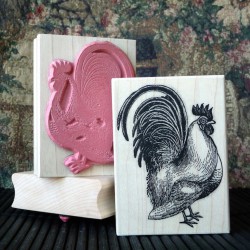 Rooster Rubber Stamp