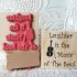 Laughter is the Music of the Soul Rubber Stamp