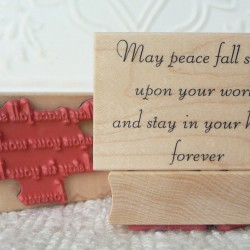 Peace/forever Rubber Stamp Peace/forever Rubber Stamp