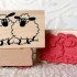 2 Sheep Rubber Stamp