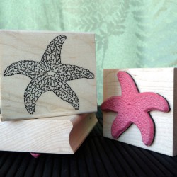 Large Starfish Rubber Stamp Large Starfish Rubber Stamp