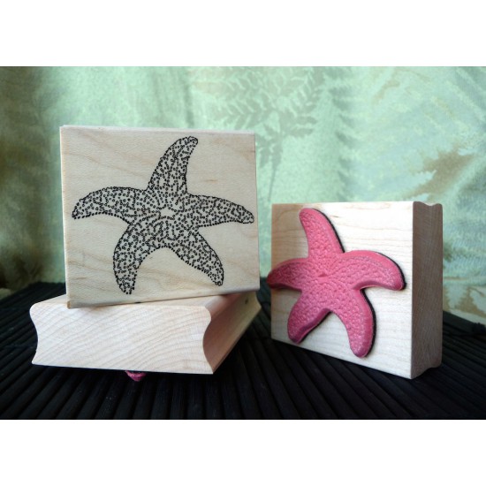 Large Starfish Rubber Stamp