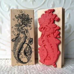Mermaid Rubber Stamp